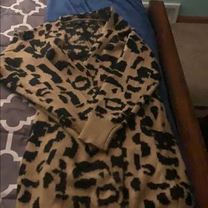 Leopard Print Cardigan size M